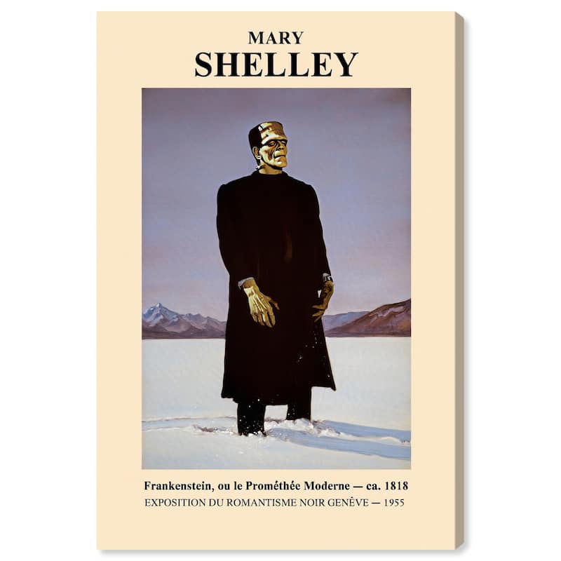 Mary Shelley's Monster Canvas by Art Remedy, Gallery Wrapped - 10" x 15"