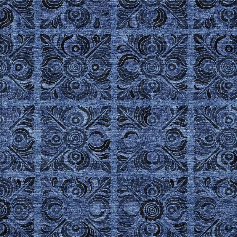 HomeRoots Medallion Transitional Rectangle Outdoor Rug