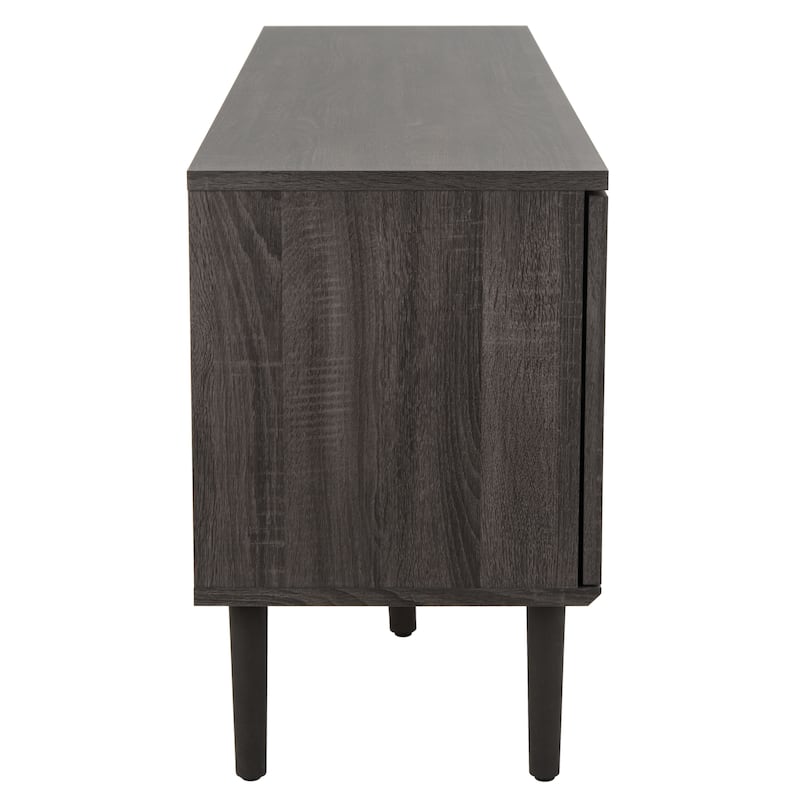 SAFAVIEH Krystina 2 Door 2-Shelf Media Stand - 59" W x 15" D x 24" H - 59Wx15Dx24H