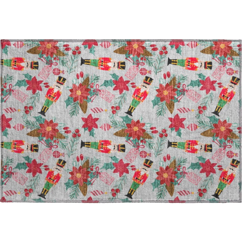 Premium Washable Super Soft Holiday Nutcracker Mayfield Rug