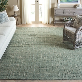 SAFAVIEH Hand-Tufted Ebony Randah Modern & Contemporary Wool Rug