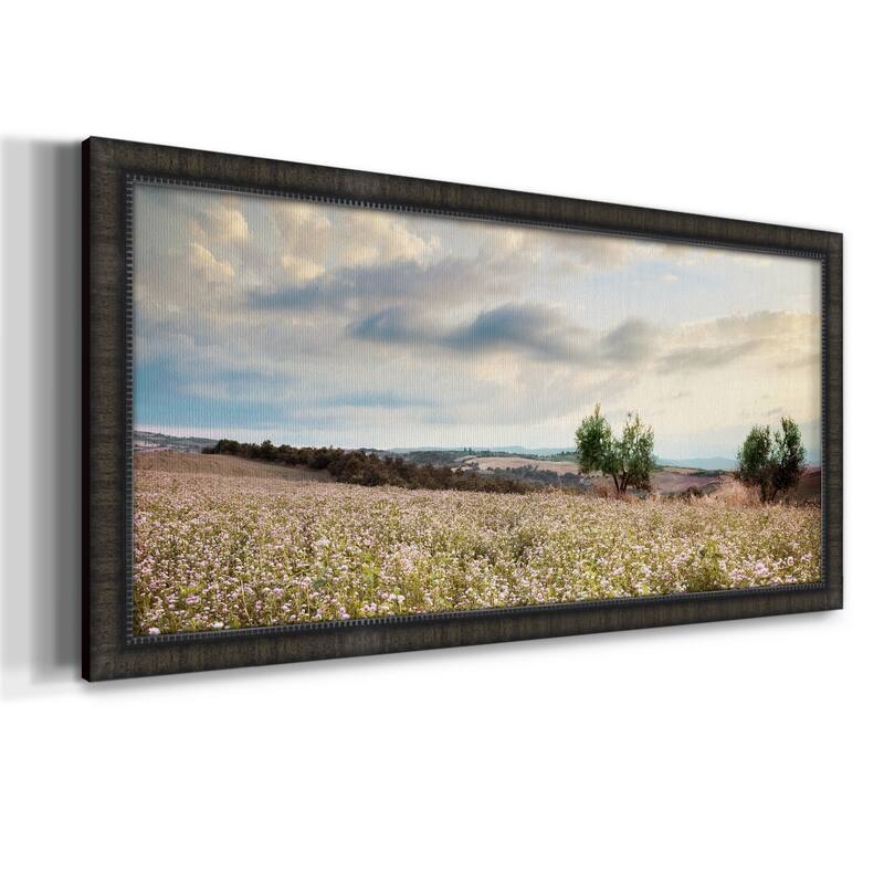 Tuscan Wildflowers Premium Framed Canvas- Ready to Hang