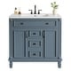 preview thumbnail 11 of 10, 36" Freestanding Bathroom Vanity with Sink, 2 Drawers, 2 Door Organizers