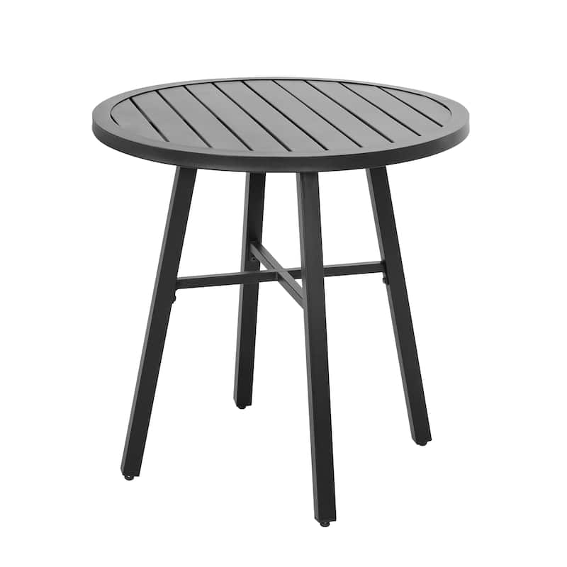 Outdoor Patio Bistro Set With Swivel Chairs