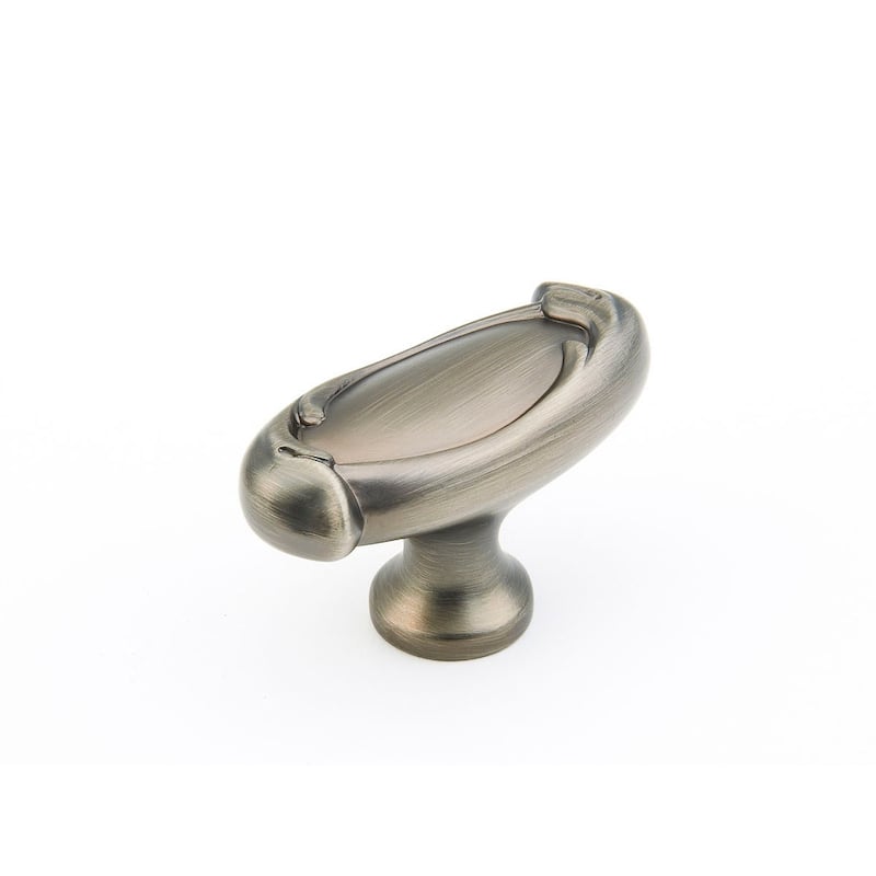Schaub and Company French Farm 1-7/8" Traditional Farmhouse Oval - Antique Nickel