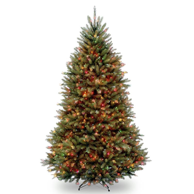 National Tree Company 7 ft. Dunhill Fir Tree with Multicolor Lights - 7 Foot