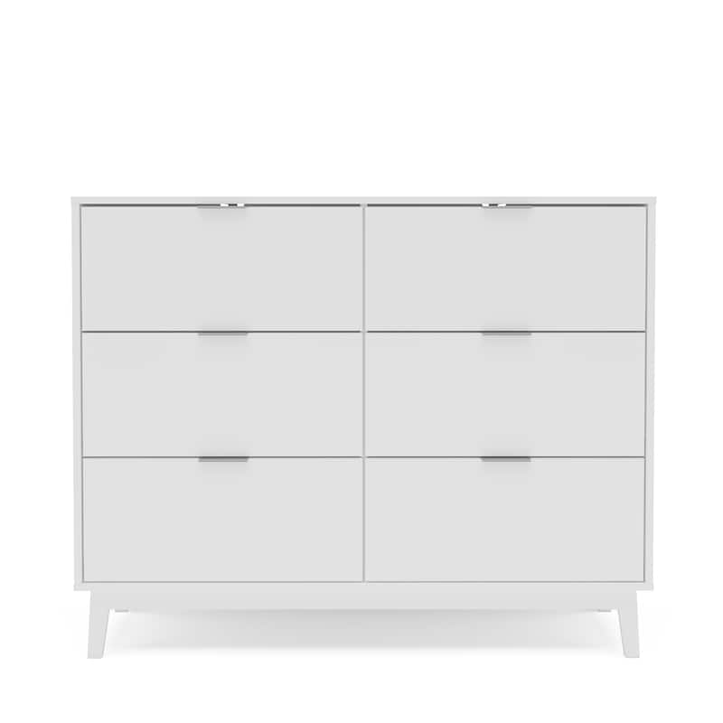 Polifurniture Victoria Modern 6 Drawer Double Dresser