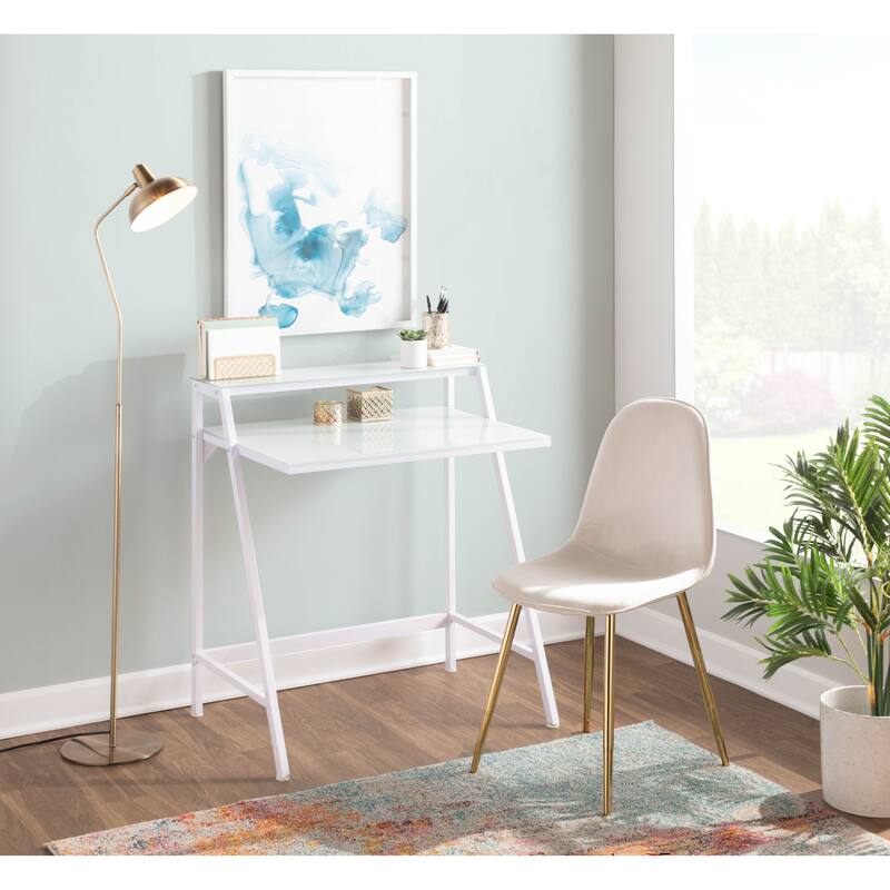 Silver Orchid Stone Gold Dining Chair - Set of 2