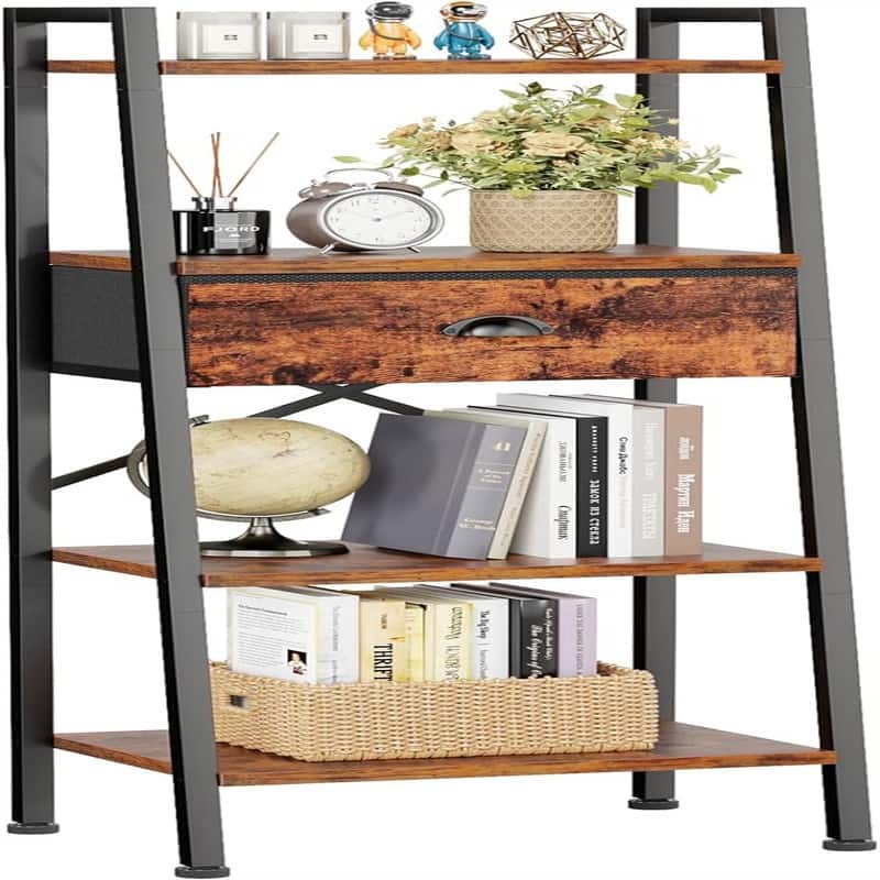 4 Tier Ladder Shelf - 11.4"D x 15.4"W x 47.6"H