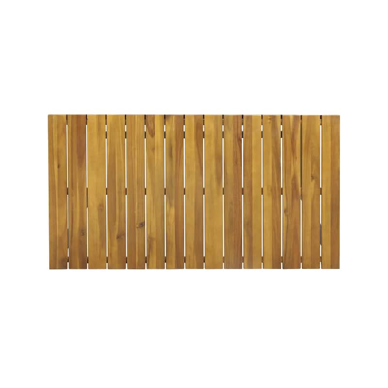 Elkhart Outdoor Modern Industrial Acacia Wood Bar Table by Christopher Knight Home - 51.25" W x 27.50" D x 40.25" H