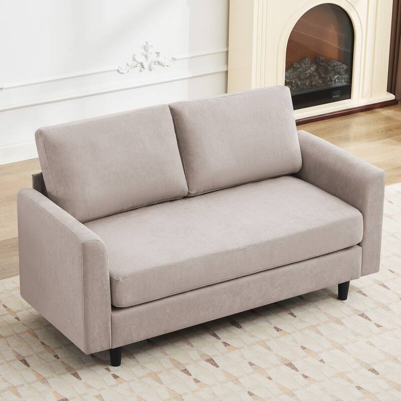 Snow Velvet Sectional Sofa