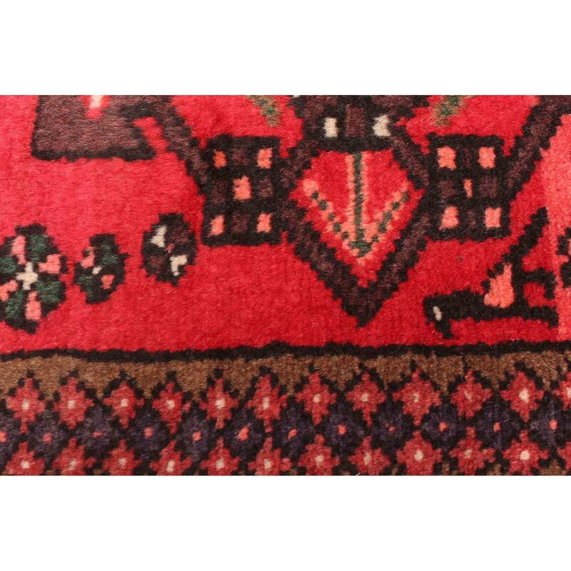 ECARPETGALLERY Hand-knotted Andelz Red Wool Rug - 4'2 x 7'0