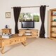 preview thumbnail 5 of 9, Wood TV Entertainment Stand Corona Collection | Furniture Dash
