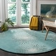 preview thumbnail 140 of 140, SAFAVIEH Handmade Soho Miyase Modern Burst New Zealand Wool Rug 6' x 6' Round - Light Teal/Multi