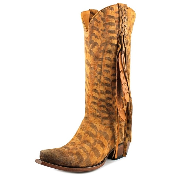 Lucchese Tori Pointed Toe Suede Western Boot