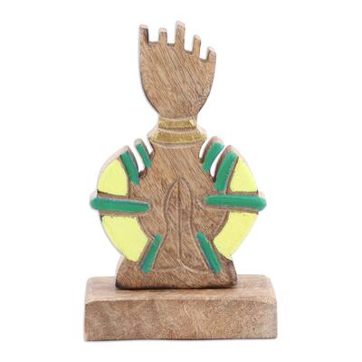 Novica Handmade Natures Prayer Wood Sculpture