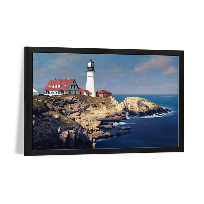 Coastal Lighthouse Premium Framed Poster by Zhen-Huan Lu