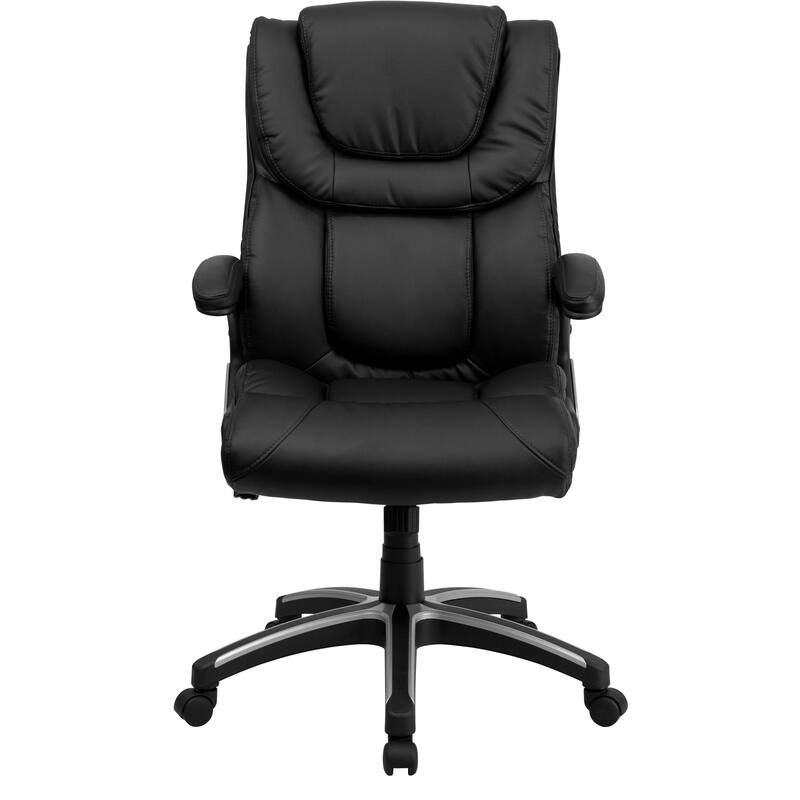 High Back LeatherSoft Executive Swivel Chair with Double Layered Headrest