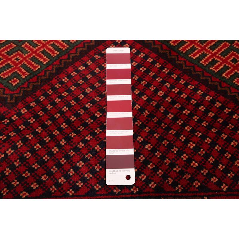 ECARPETGALLERY Hand-knotted Teimani Red Wool Rug - 3'6 x 6'4