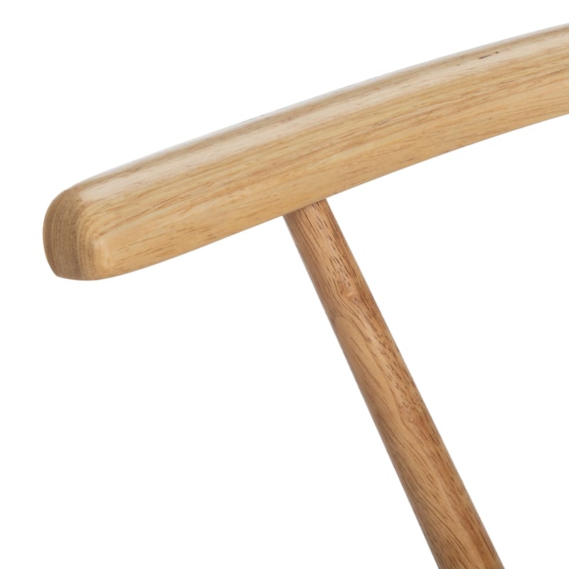 SAFAVIEH Dining Country Blanchard Natural Wood Dining Chairs (Set of 2) - 21.3" x 20.5" x 29.9"