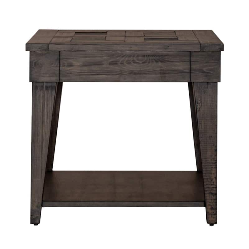 Arrowcreek Lift Top Cocktail Table, End Tables Set - Reclaimed Wood & Stone