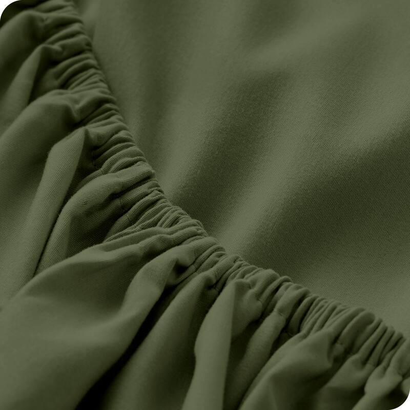 Bare Home Ultra-Soft Microfiber 22 Inch Extra Deep Pocket Fitted Sheet