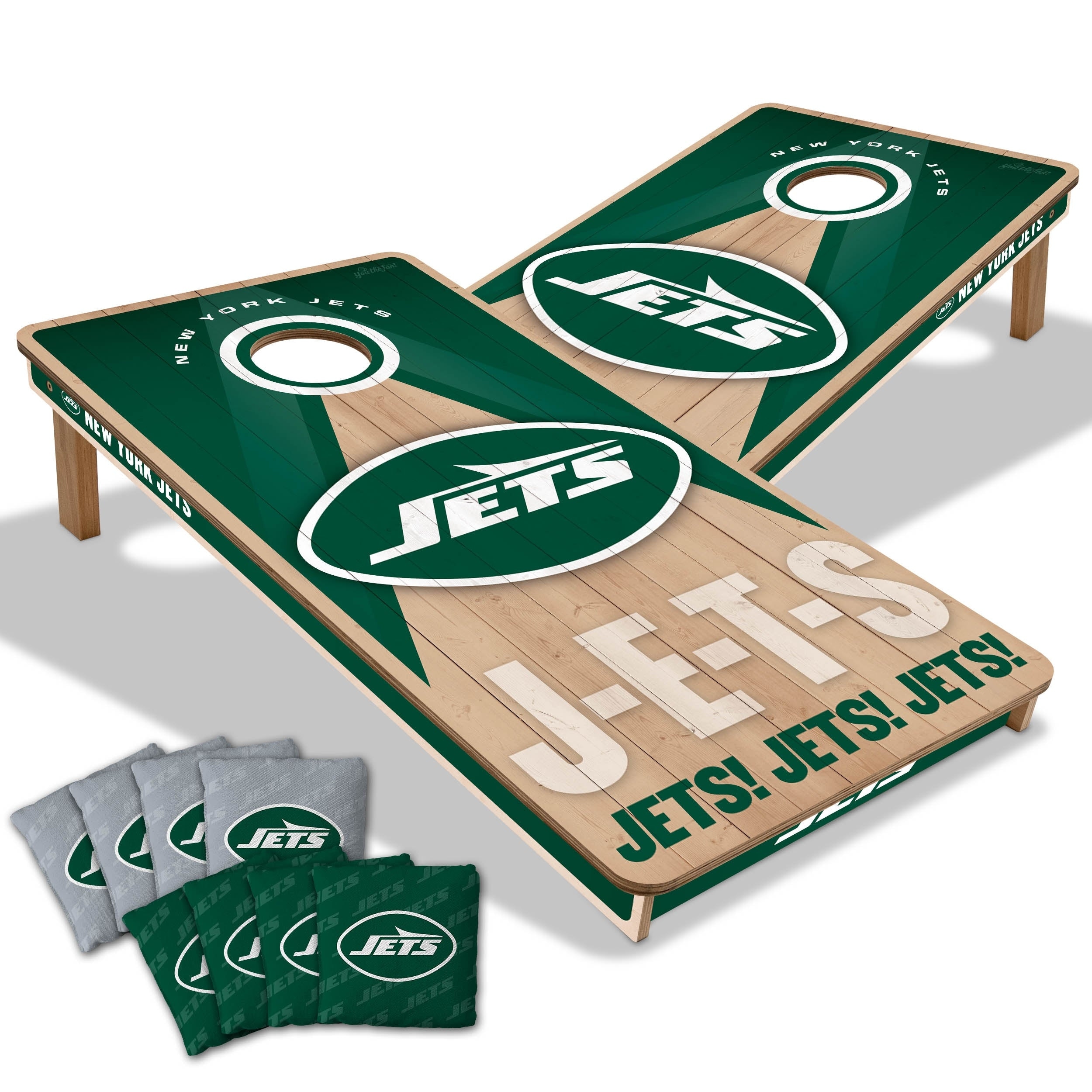 New York Jets NFL 2x4 Professional Cornhole Board Set