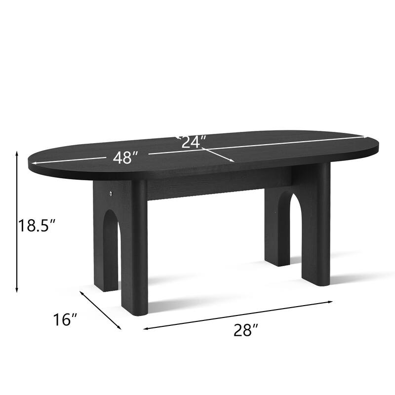 48" Oval Coffee Table