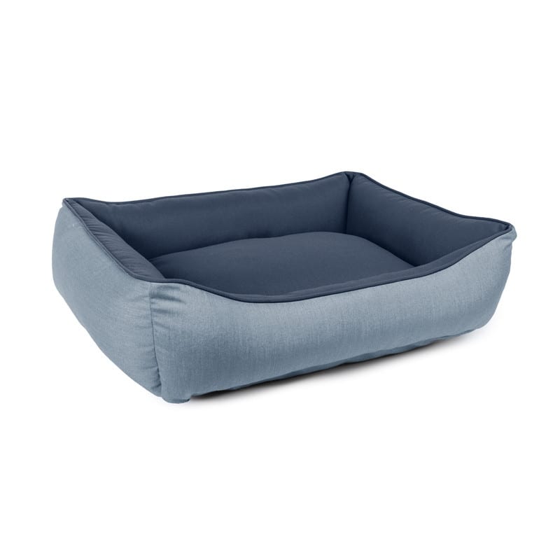 Sunbrella Indoor/Outdoor Reversible Double Sided, Cuddler Dog Bed with Bumper