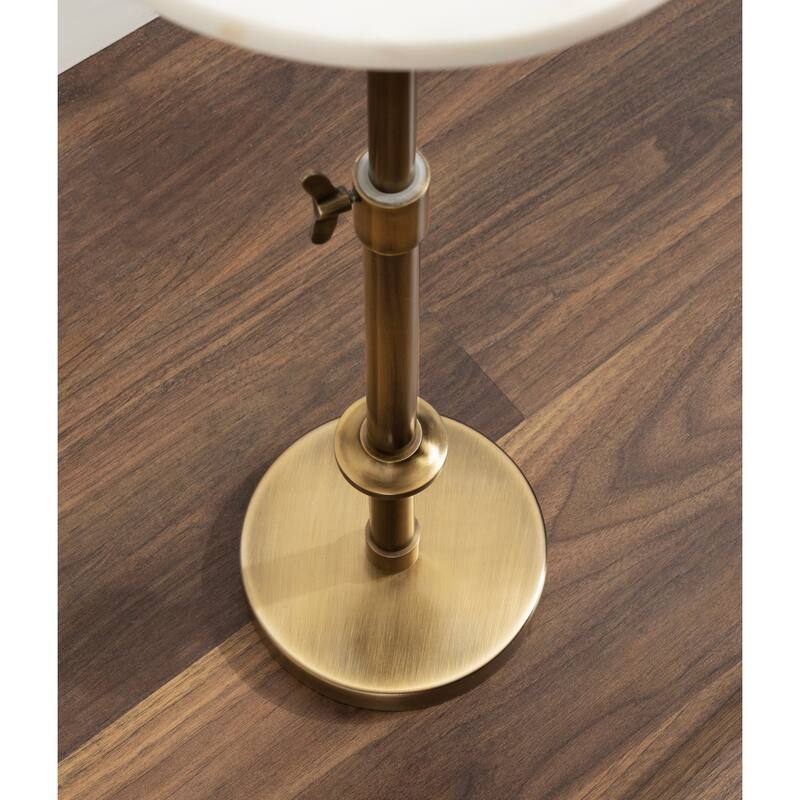 Kate and Laurel Engles Adjustable Marble Table and Plant Stand