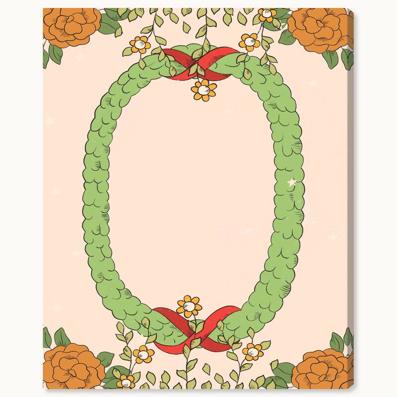 Wynwood Studio Canvas Floral and Botanical Floral Agreement Green Modern & Contemporary Wall Art Canvas Print