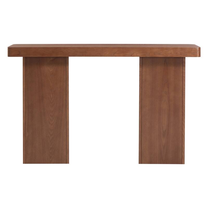 50" Modern Console Table Entryway Sofa Table with Solid Wood Veneer - 49.21"L x 13.78"W x 30.31"H