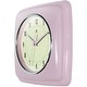 preview thumbnail 36 of 146, Infinity Instruments Retro 9.25-inch Square Wall Clock - 9.25 x 1.875 x 9.5