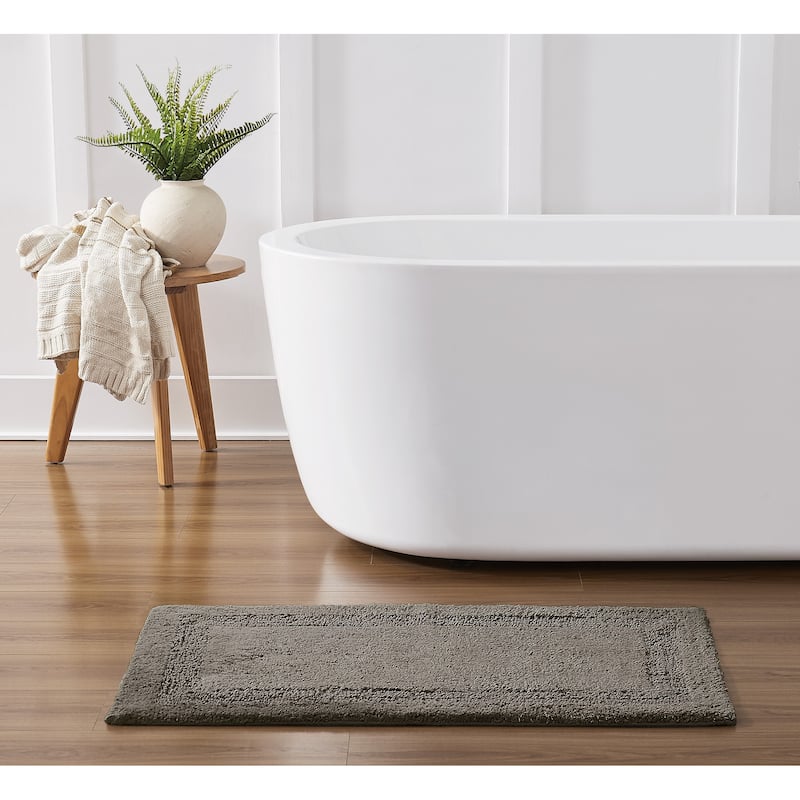 Royal Velvet Classic Cotton Bath Rug (Available in Multiple Sizes) - (1) 24x40 - Dark Grey