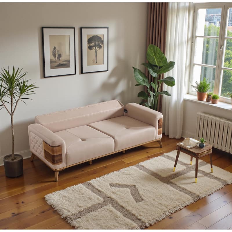 Parvion 4 Pieces Living Room Sets 2 Sofa 2 Chair