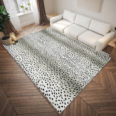 Indoor/ Outdoor Addison Safari Gazelle Animal Print Washable Area Rug