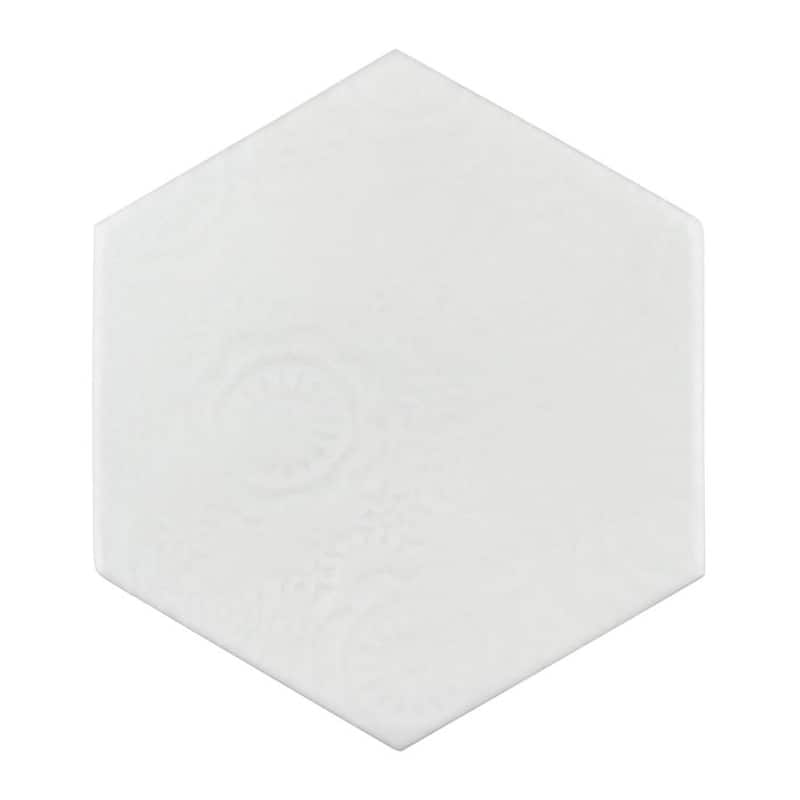 Merola Tile Caprice Bianco 4-3/8" x 5" Porcelain Wall Tile - Case (36 Tiles)