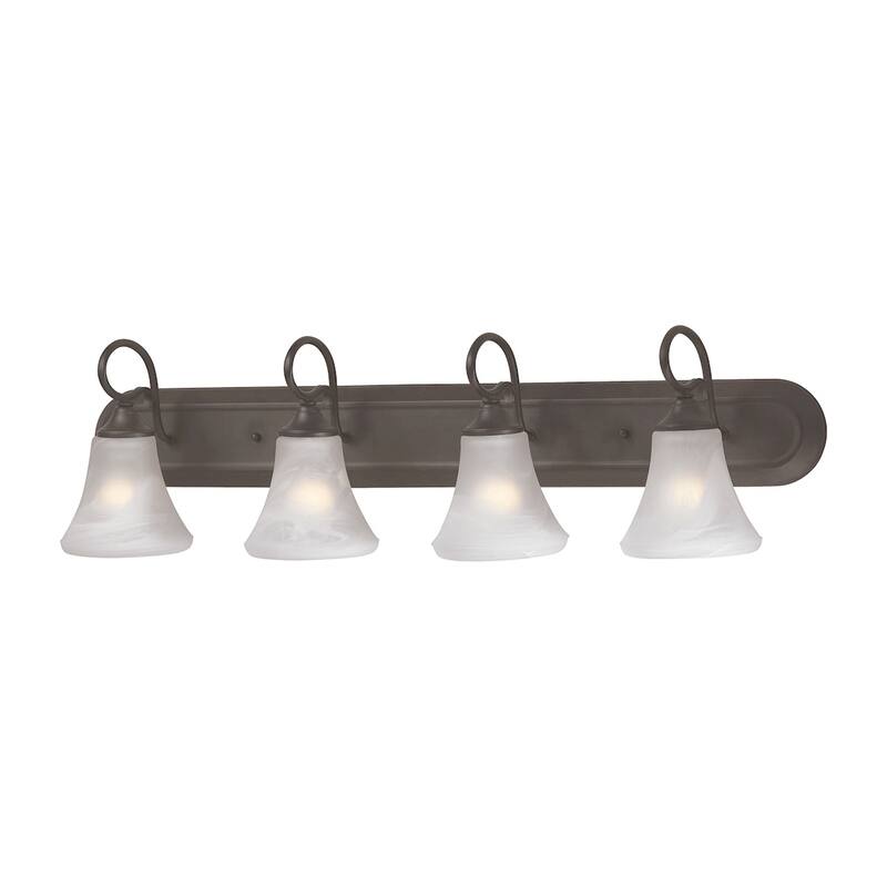 Elk Home Elipse Painted Bronze With White Glass Vanity Light