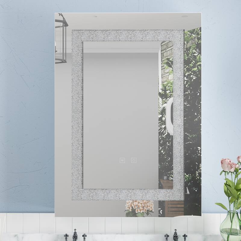 Wall LED Bathroom Cabinet with Lighting and Defogger Medicine Cabinet