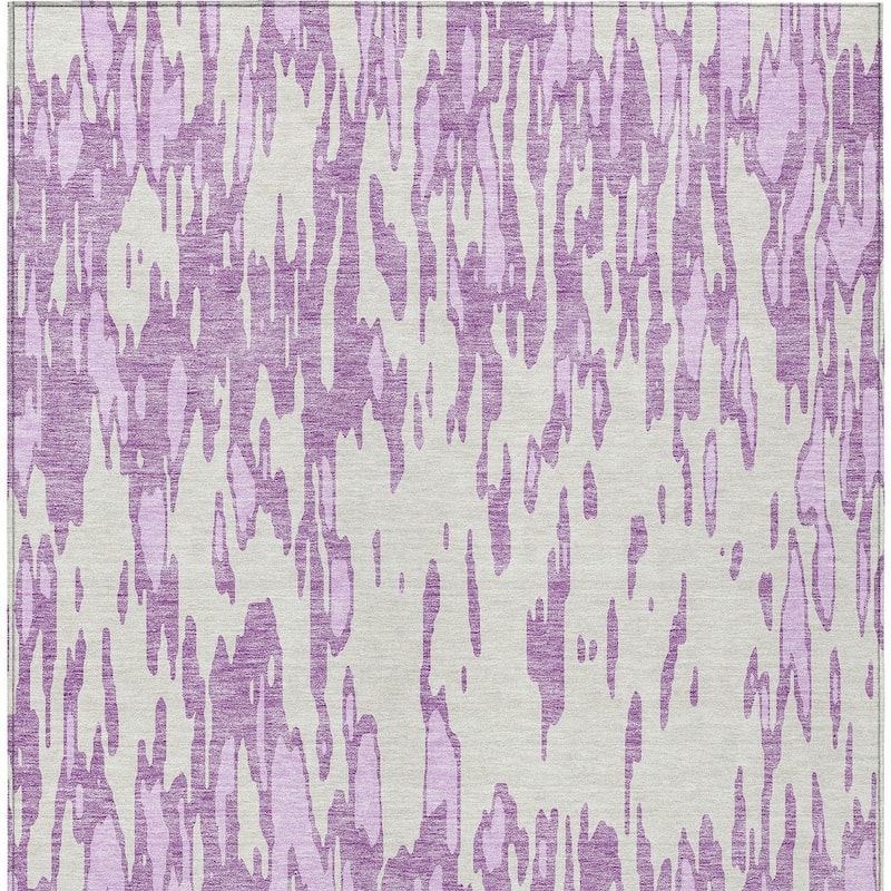 HomeRoots Abstract Transitional Rectangle Outdoor Rug