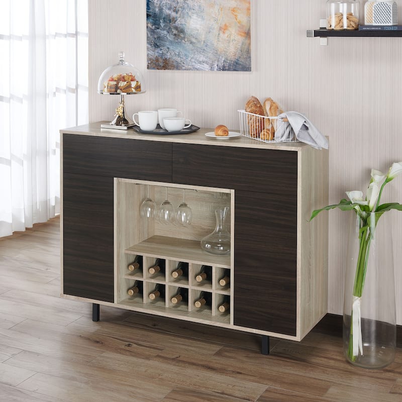 Furniture of America Pike Oak 47-inch Multi-storage Buffet