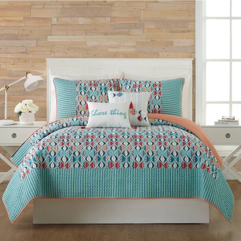 Vera Bradley Go Fish 100% Cotton Single Pillow Sham