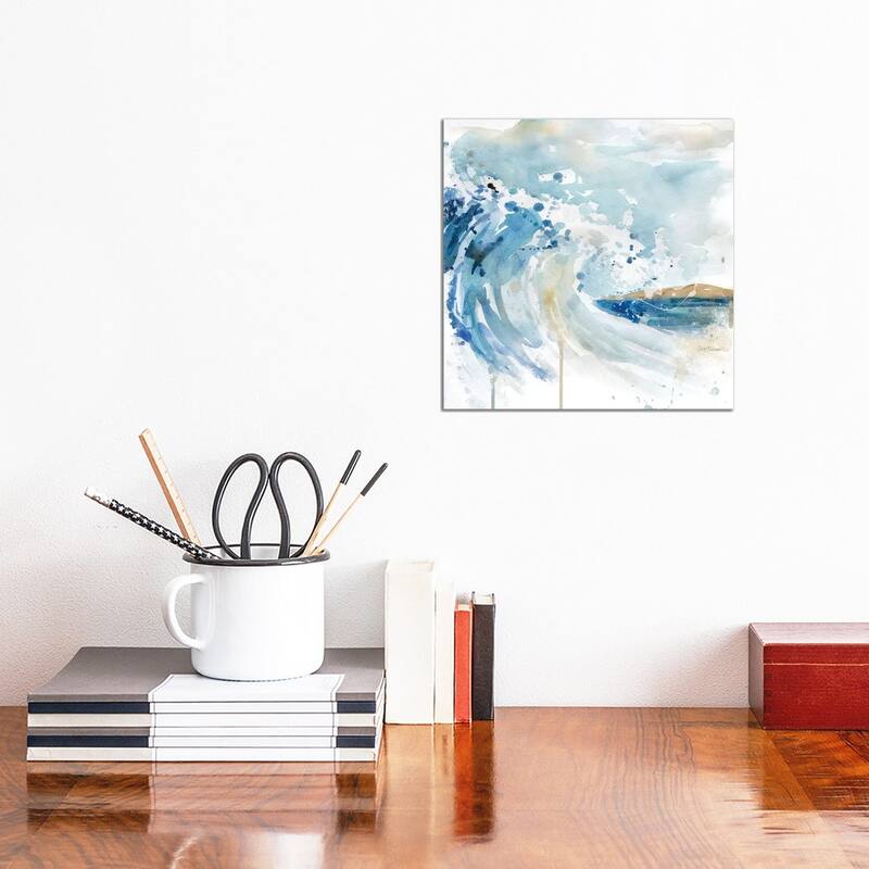 iCanvas "Malibu Surf I" by Carol Robinson Canvas Print - 12x12x1.5