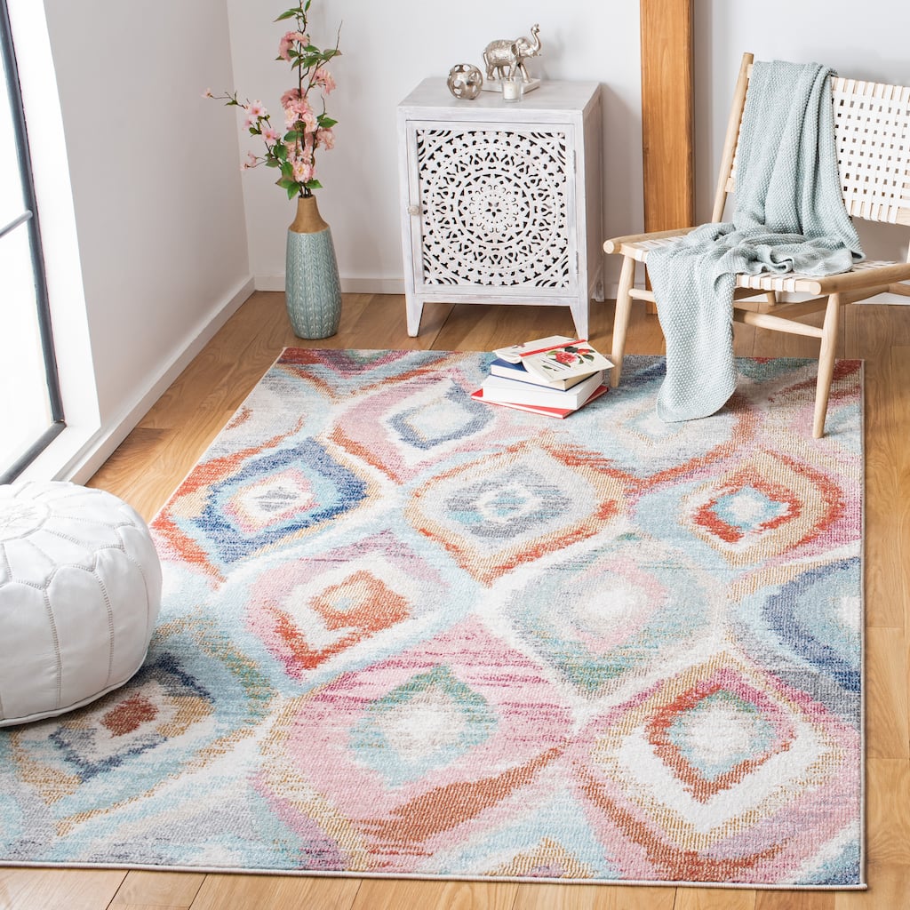SAFAVIEH Phoenix Akari Boho Distressed Rug