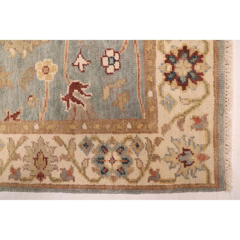ECARPETGALLERY Hand-knotted Jules Serapi Light Blue Wool Rug - 3'1 x 5'2
