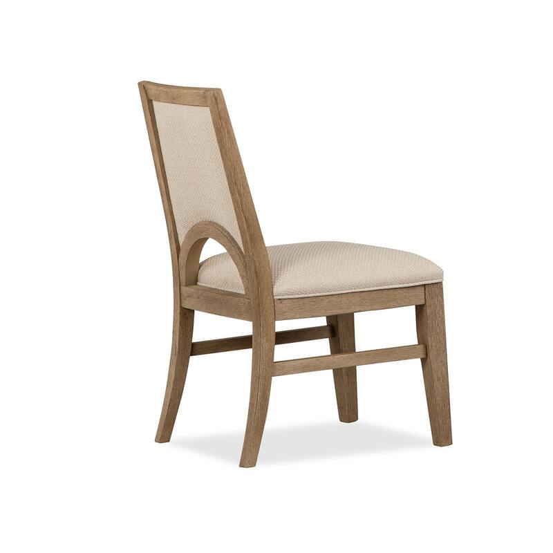 Magnussen Home Tristan Swiss Coffee Upholstered Side Chair Two Pack - 19.75''W x 24.19''D x 36''H