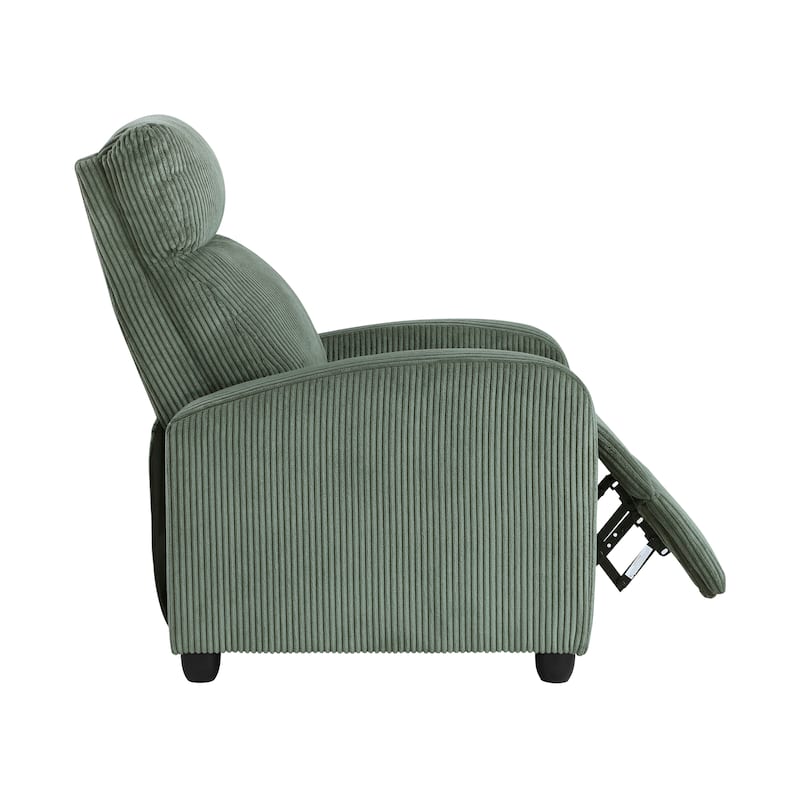 Covelo Corduroy Push Back Reclining Chair