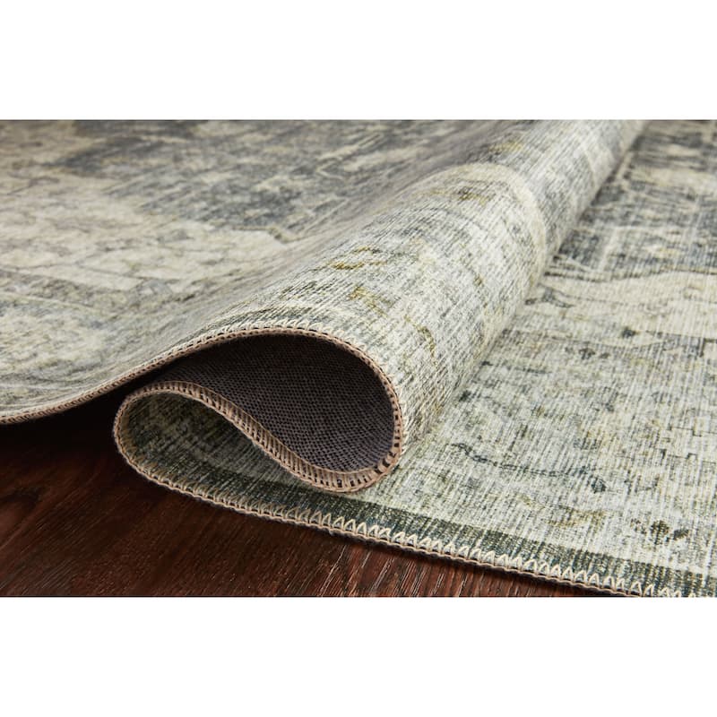Alexander Home Leanne Printed Shabby Chic Medallion Vintage Area Rug