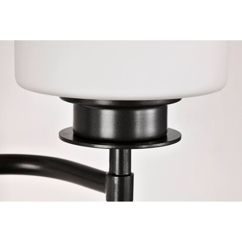 Warren 3 Light Vanity Gun Metal with Satin White Glass - Gun Metal