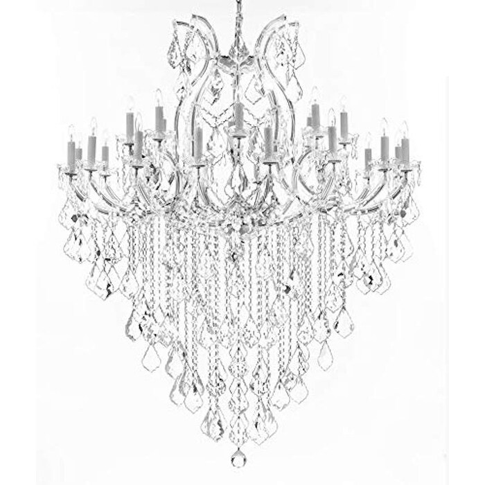 Crystal Chandelier Lighting Chandeliers H59" XW46" Great for The Foyer, Entry Way, Living Room, Family Room and More! - Chandeliers For Bedrooms by Overstock.com